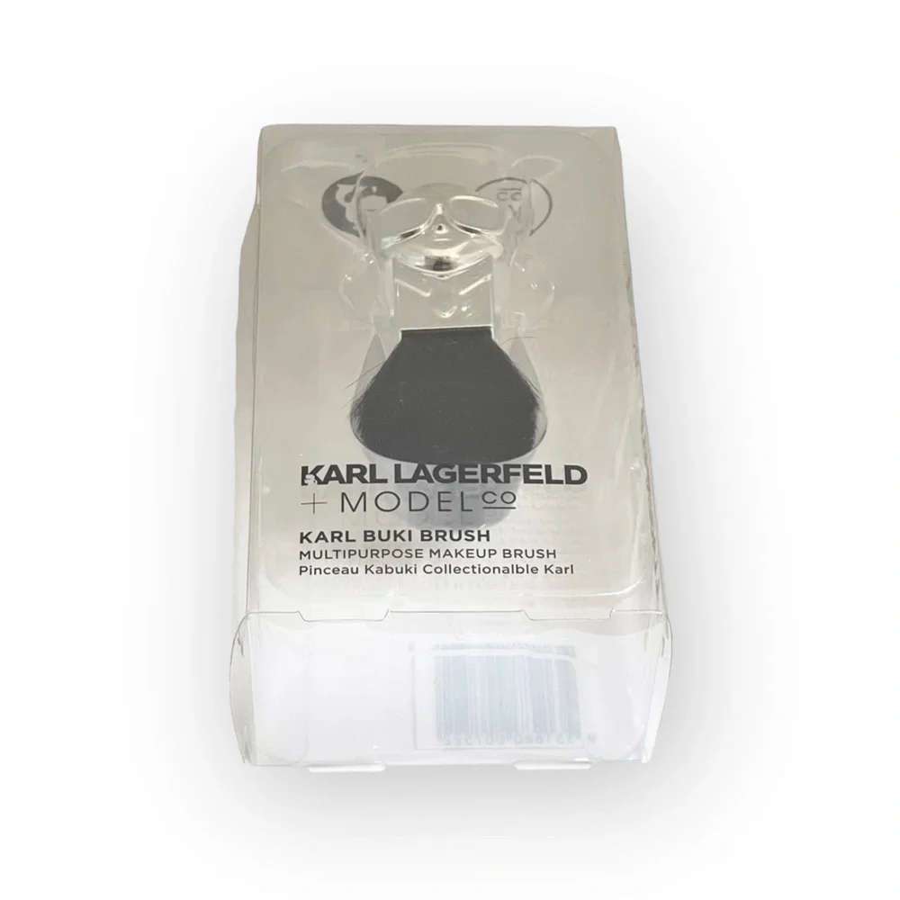 new Karl Lagerfeld + Modelco ꧁ Limited Edition Karl Buki Kabuki Brush ꧁ Silver